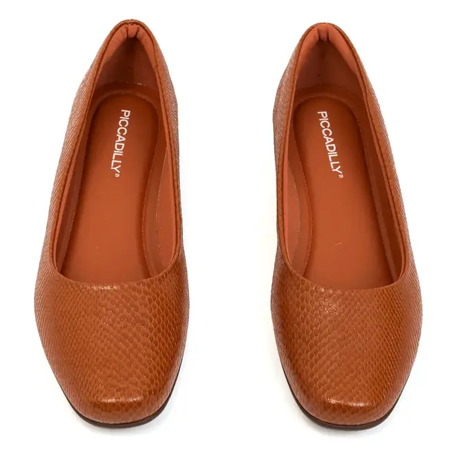 Sapatilha Bico Redondo Piccadilly Ocre Feminina