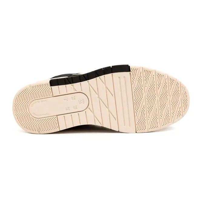 Tênis Casual Sola Caixa Ramarim Preto e Branco Feminino