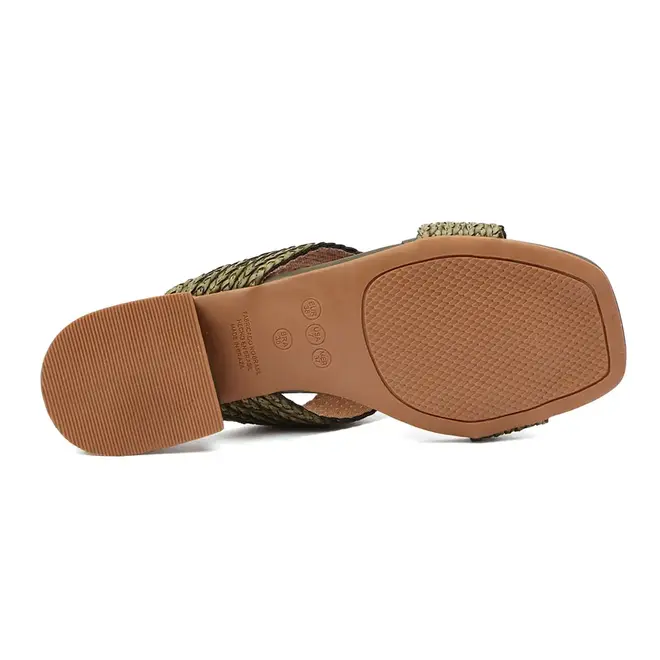 Tamanco Salto Valentina Olive Feminino