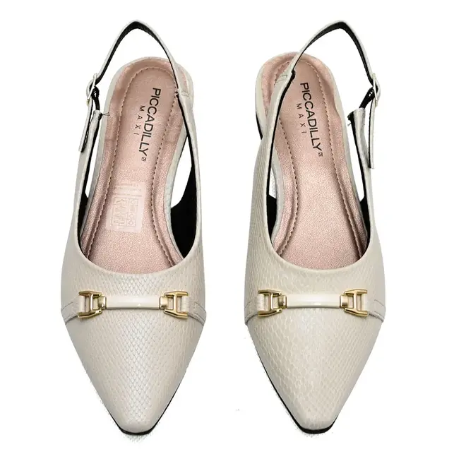 Sapato Chanel Piccadilly Off White Feminino