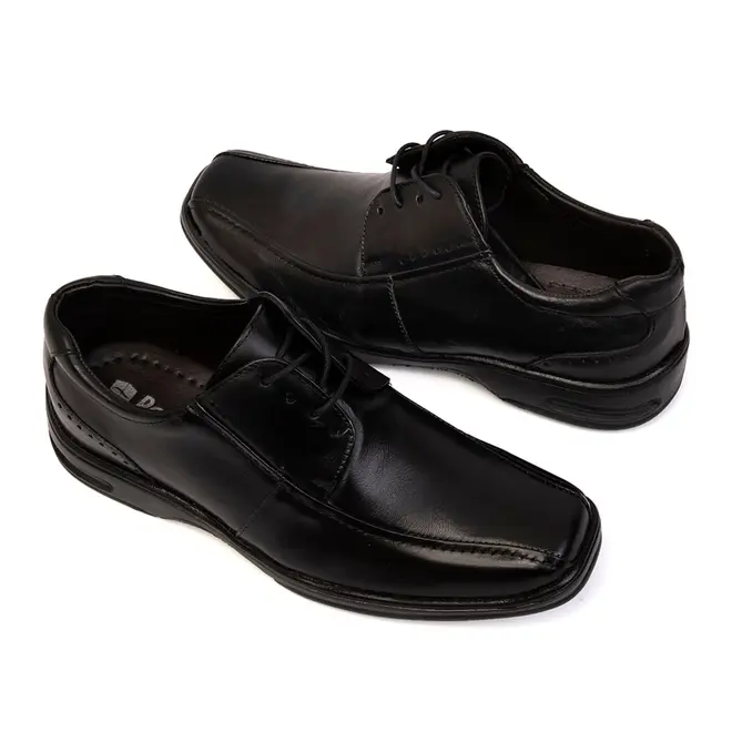 Sapato Social com Cadarço Parise Preto Masculino