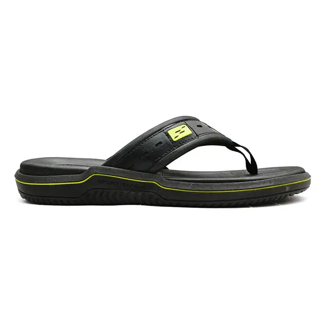 Chinelo Dedo Itapuã Preto e Verde Masculino