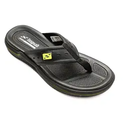 Chinelo Dedo Itapuã Preto e Verde Masculino