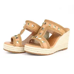 Tamanco Anabela Valentina Ambar Feminino