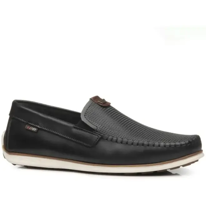 Sapato Mocassim Pegada Preto Masculino