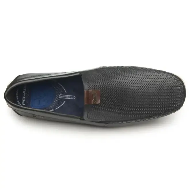 Sapato Mocassim Pegada Preto Masculino