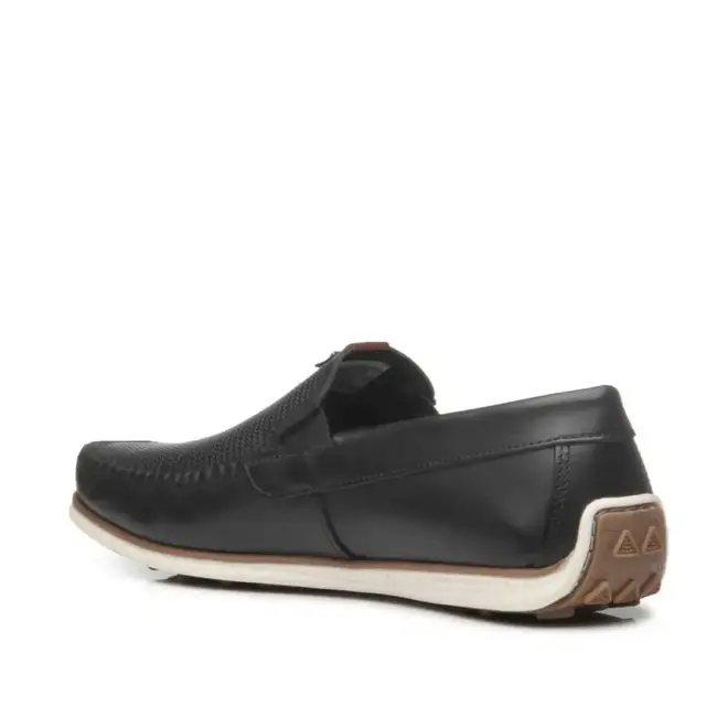 Sapato Mocassim Pegada Preto Masculino