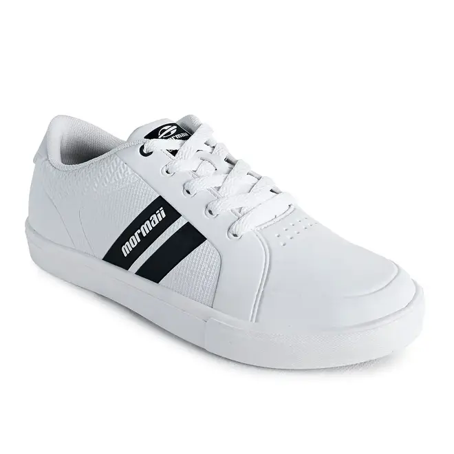 Tênis Mormaii Urban Stripe Branco e Preto Masculino