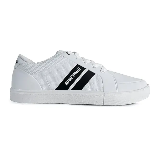 Tênis Mormaii Urban Stripe Branco e Preto Masculino
