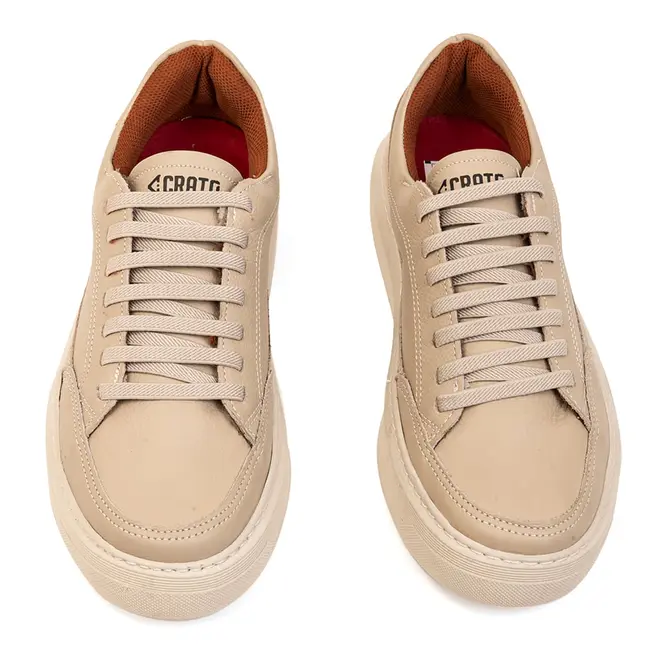 Tênis Casual Sola Caixa Crato Off White Masculino