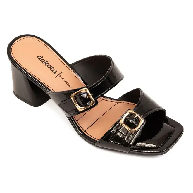 Tamanco Salto Dakota Marrom Feminino