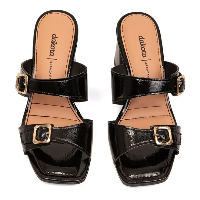Tamanco Salto Dakota Marrom Feminino