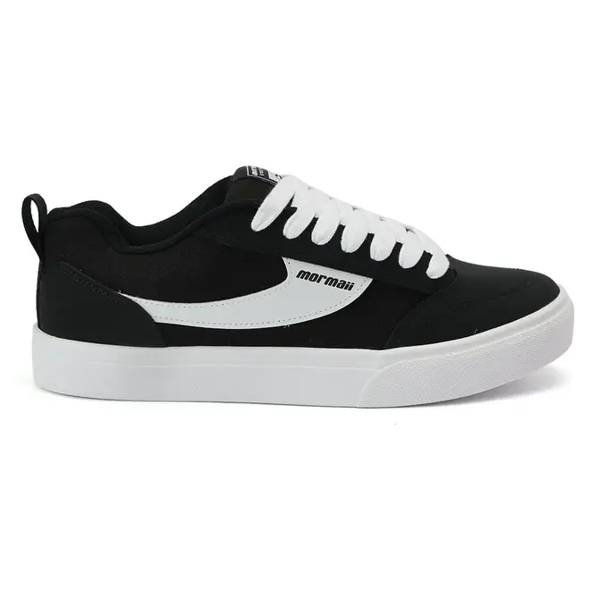 Tênis Casual Sola Caixa Mormaii Killian Branco e Preto Masculino