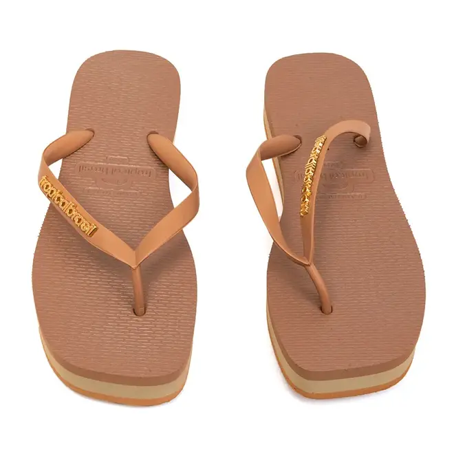 Chinelo Dedo Tropical Brasil Marrom Feminino