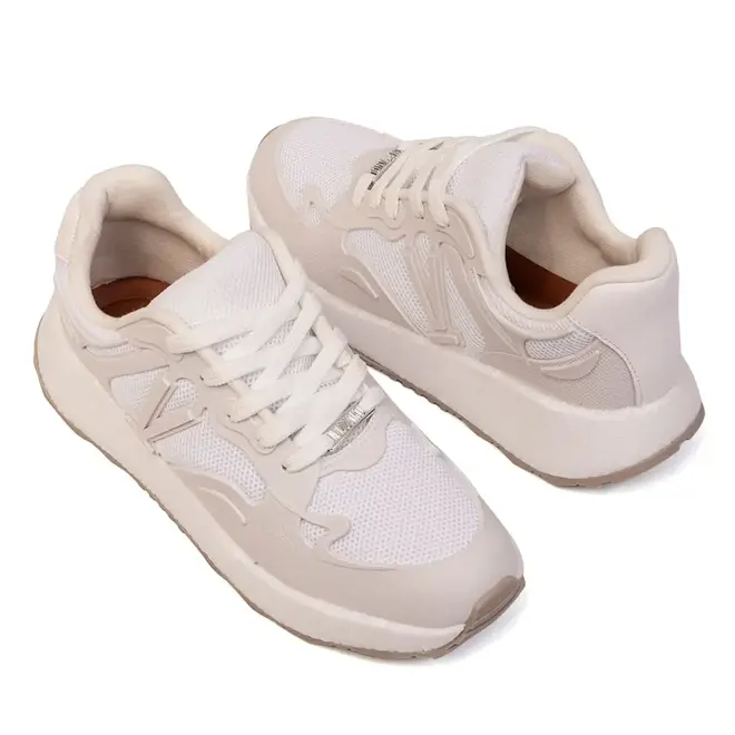 Tênis Casual Jogging Vizzano Bege Feminino