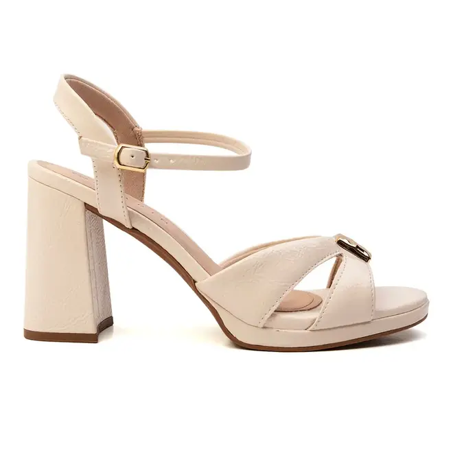 Sandália Salto Ramarim Coconut Feminina
