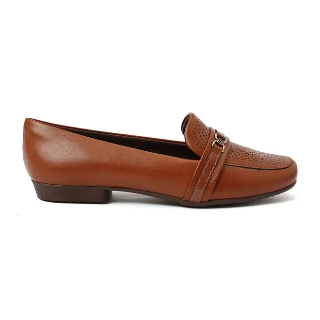 Sapato Mocassim Piccadilly Conhaque Feminino