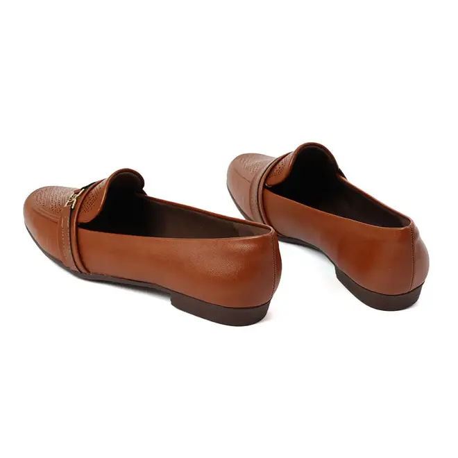 Sapato Mocassim Piccadilly Conhaque Feminino