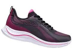 Tênis Esportivo Treino Olympikus Apolis Preto e Pink Feminino