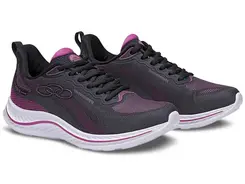 Tênis Esportivo Treino Olympikus Apolis Preto e Pink Feminino