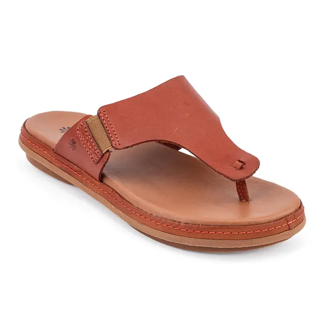 Rasteira Flatform New Face Damasco e Caramelo Feminina