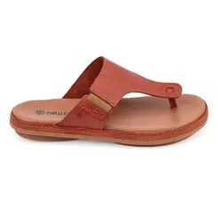 Rasteira Flatform New Face Damasco e Caramelo Feminina