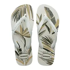 Chinelo Dedo Havaianas Branco e Verde Olive Masculino