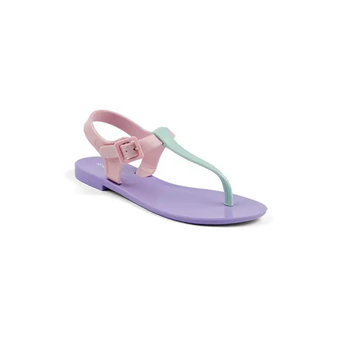 Sandália Mar & Cor Flat com Óculos Lilás e Rosa Feminino