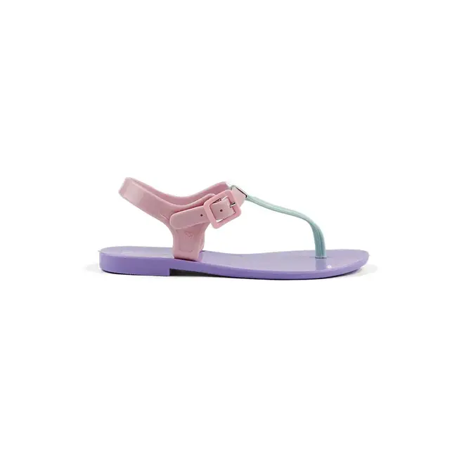 Sandália Mar & Cor Flat com Óculos Lilás e Rosa Feminino