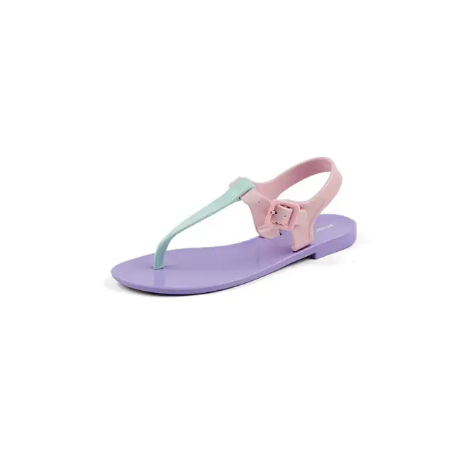 Sandália Mar & Cor Flat com Óculos Lilás e Rosa Feminino