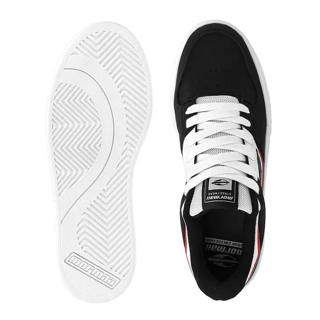 Tênis Casual Sola Caixa Mormaii Branco e Preto Masculino