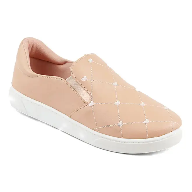 Tênis Casual Slip On Itapuã Juvenil Feminino Rosa