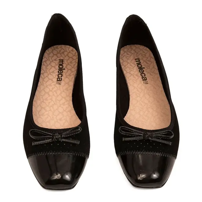 Sapatilha Bico Redondo Moleca Preto Feminina