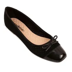 Sapatilha Bico Redondo Moleca Preto Feminina