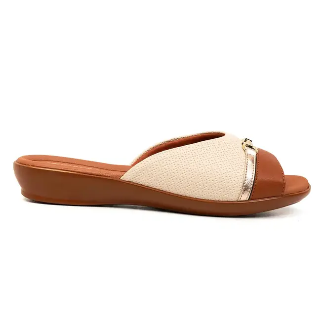 Tamanco Anabela Piccadilly Ocre Feminino