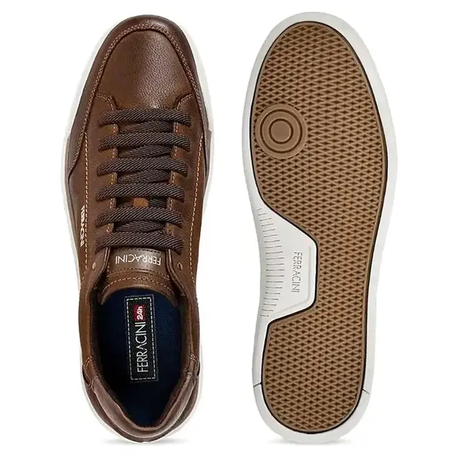Sapato Casual Ferracini Chocolate Masculino