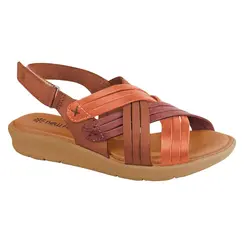 Tamanco Rasteira New Face Coral Feminino