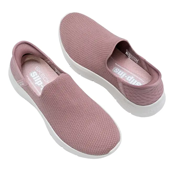 Tênis Esportivo Skechers Go Walk Flex Sunset Rosa Feminino