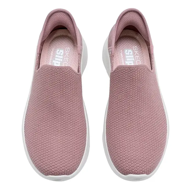 Tênis Esportivo Skechers Go Walk Flex Sunset Rosa Feminino
