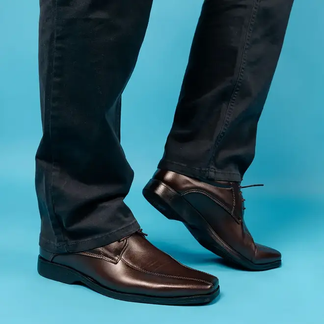 Sapato Social com Cadarço Parise Café Masculino