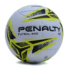 Bola Penalty Rx 500 XXIII Branco Amarelo e Preto Masculino