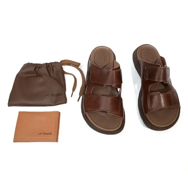 Chinelo Couro Itapuã Pinhão Masculino
