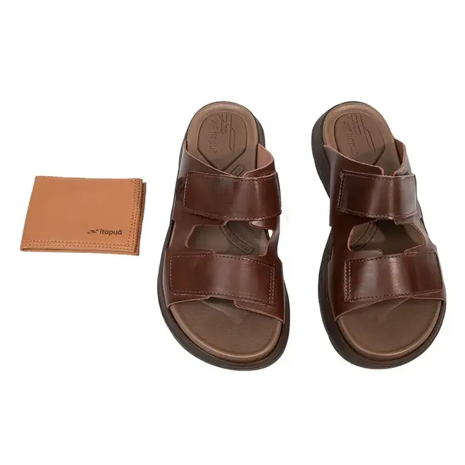 Chinelo Couro Itapuã Pinhão Masculino