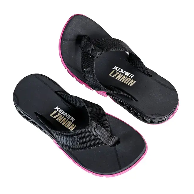 Chinelo Dedo Kenner Rakka Ampass L7 Preto e Pink Masculino
