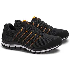 Tênis Esportivo Olympikus Dynamic Preto e Laranja Masculino