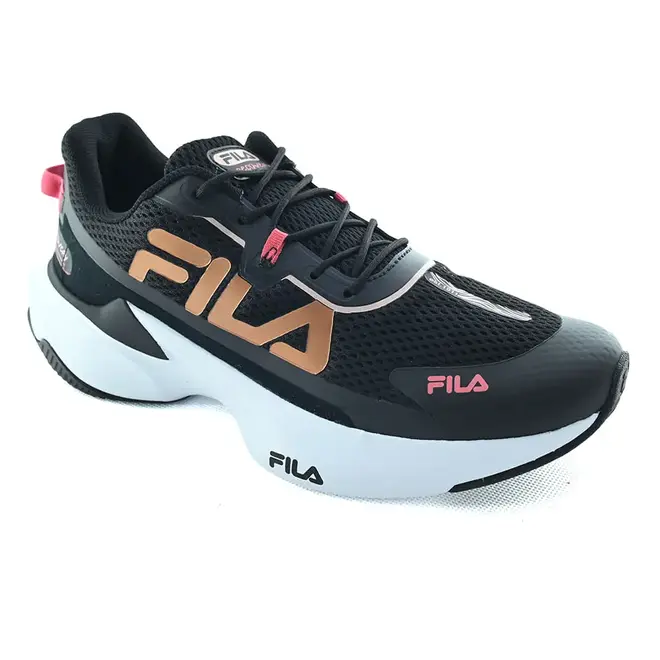 Tênis Fila Recovery Preto e Cobre Feminino