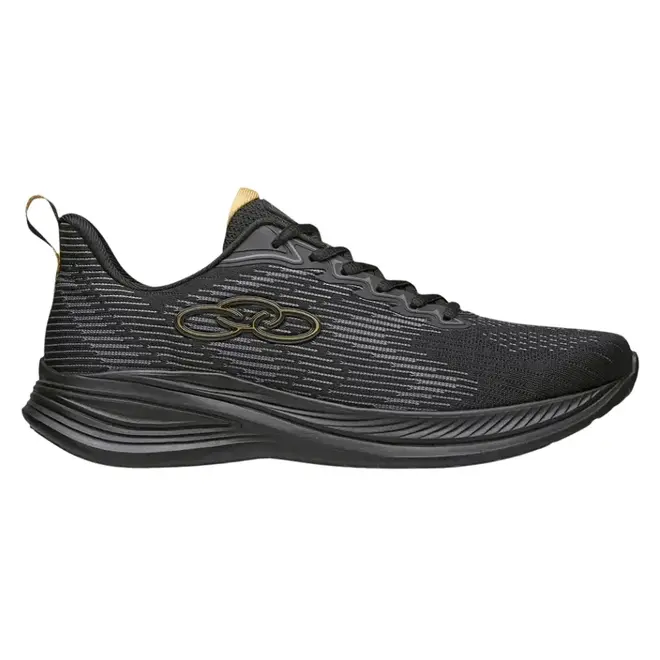 Tênis Olympikus Marte 156 Preto e Dourado Masculino