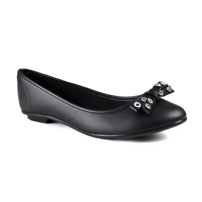 Sapatilha Bico Redondo Moleca Preto Feminina