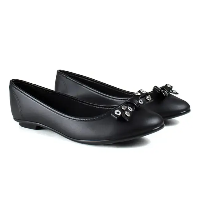 Sapatilha Bico Redondo Moleca Preto Feminina