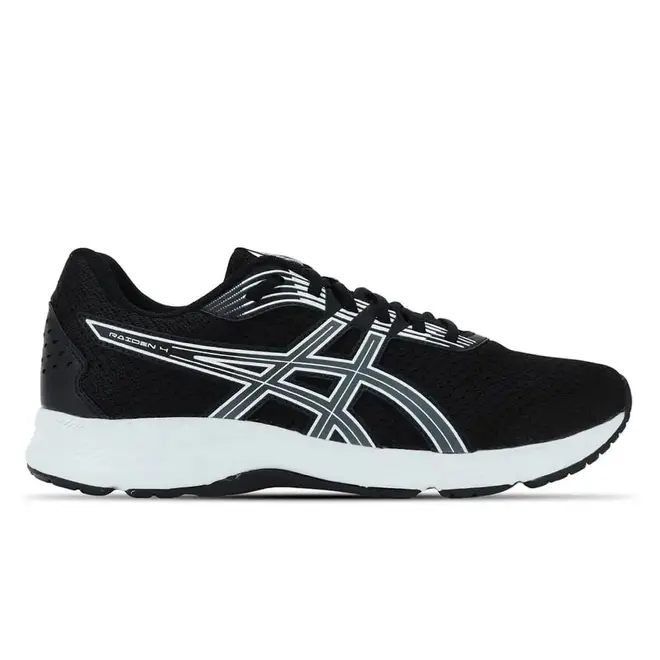 Tênis Esportivo Asics Raiden 4 Preto e Branco Masculino